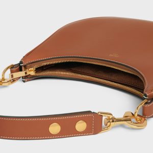 MEDIUM AVA STRAP BAG IN SMOOTH CALFSKIN TAN