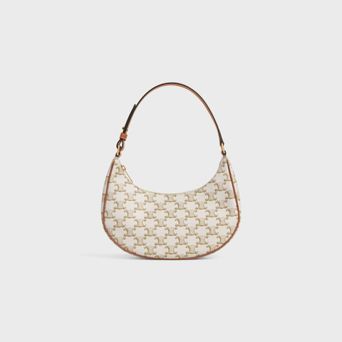 AVA BAG IN TRIOMPHE CANVAS AND CALFSKIN WHITE - Image 4
