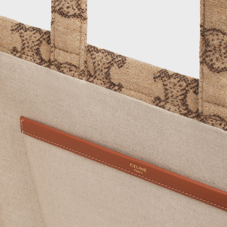 LARGE CABAS THAIS IN TEXTILE WITH TRIOMPHE CAMEL - Image 2