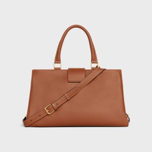 MEDIUM APPOLINE BAG IN SUPPLE CALFSKIN TAN