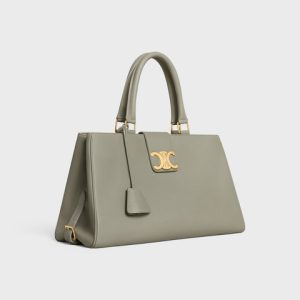 MEDIUM APPOLINE BAG IN SUPPLE CALFSKIN GREEN CLAY