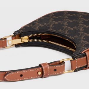 MINI AVA IN TRIOMPHE CANVAS AND CALFSKIN TAN