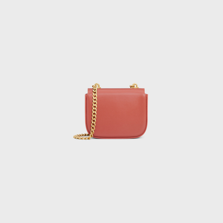 MINI CHAIN CLAUDE IN SHINY CALFSKIN RED CANYON - Image 4