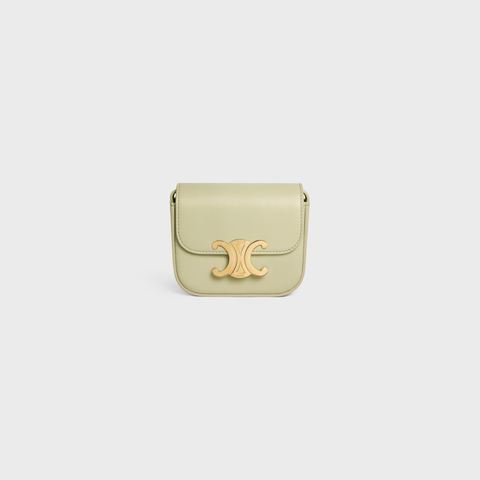 MINI CLAUDE IN SHINY CALFSKIN ALMOND GREEN - Image 5