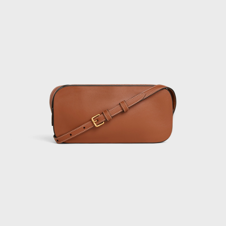 MINI CAMERA SHOULDER BAG CUIR TRIOMPHE IN SMOOTH CALFSKIN TAN - Image 2