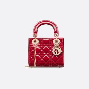 Dior Mini Dioriviera Lady Dior Bag – Patent Leather