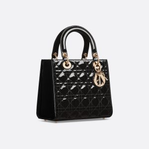 Dior Medium Lady Dior Bag HandBags- patent leather