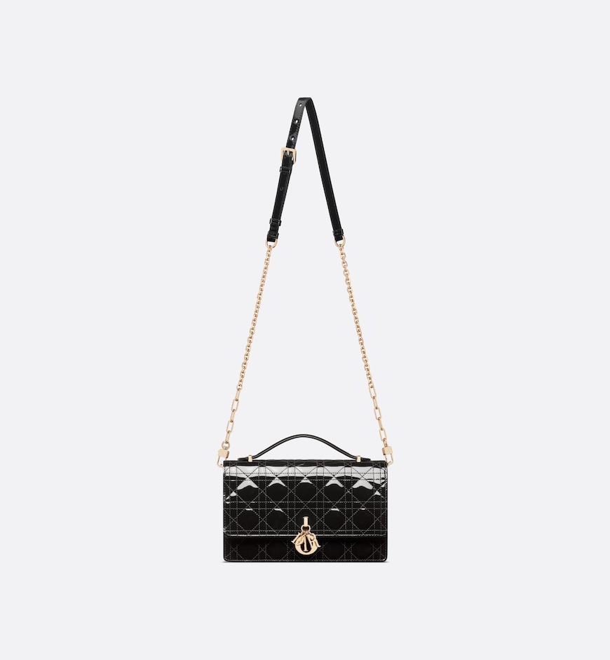 Dior My Dior Top Handle Bag HandBags- patent leather - Image 2