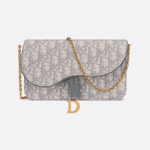 Dior Saddle Pouch with Chain