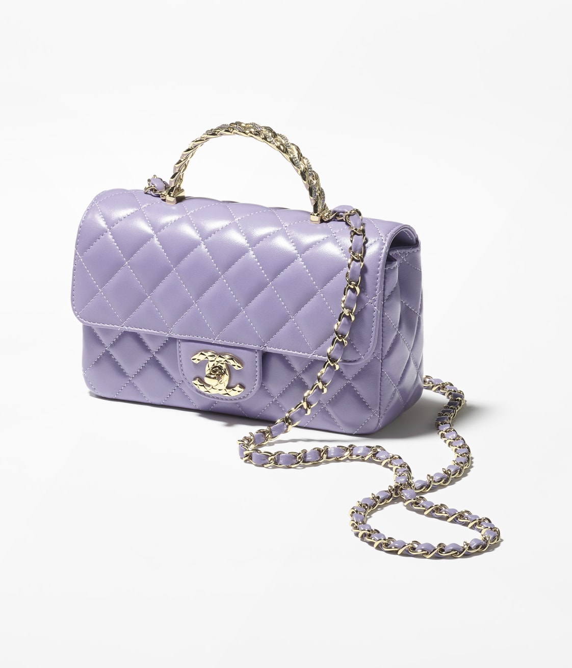 CHANEL MINI FLAP BAG WITH TOP HANDLE - Image 4