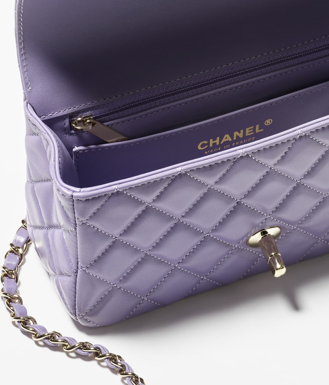 CHANEL MINI FLAP BAG WITH TOP HANDLE - Image 3