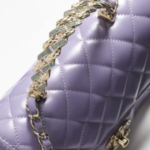 CHANEL MINI FLAP BAG WITH TOP HANDLE