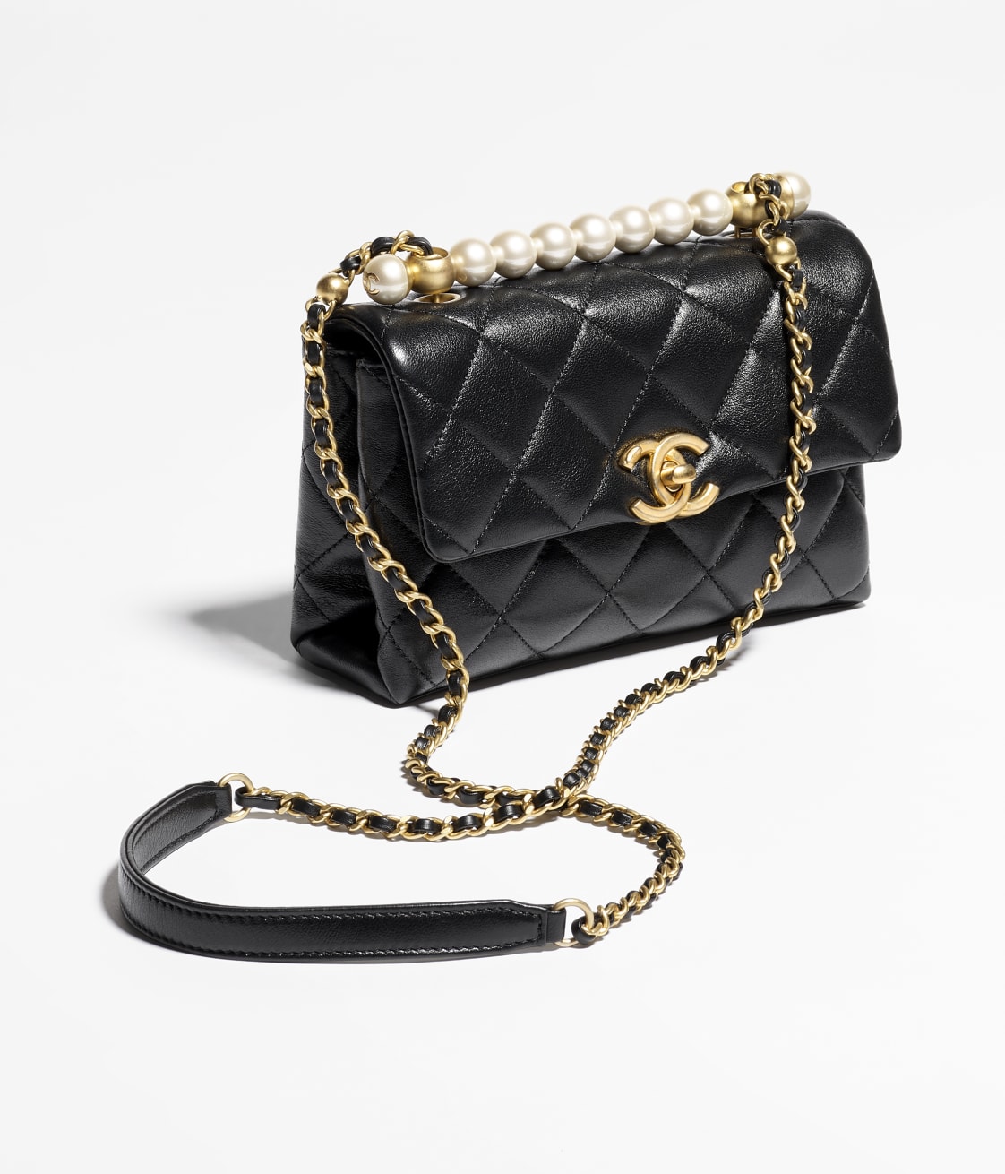 CHANEL MINI FLAP BAG WITH TOP HANDLE - Image 4