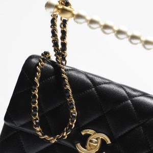 CHANEL MINI FLAP BAG WITH TOP HANDLE