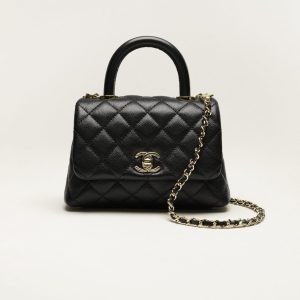 CHANEL MINI FLAP BAG WITH TOP HANDLE
