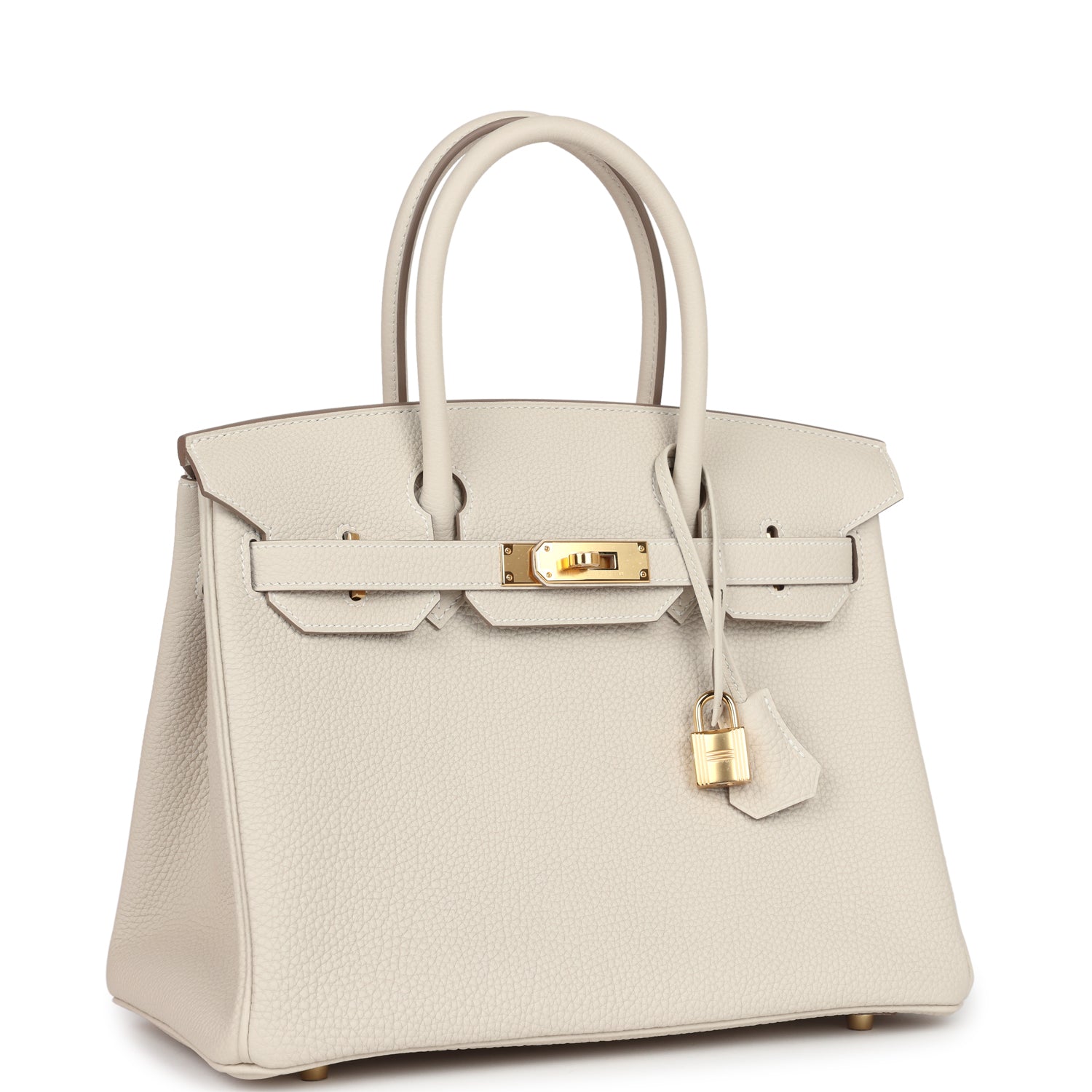 Hermes Birkin 30 Craie Togo Gold Hardware - Image 8