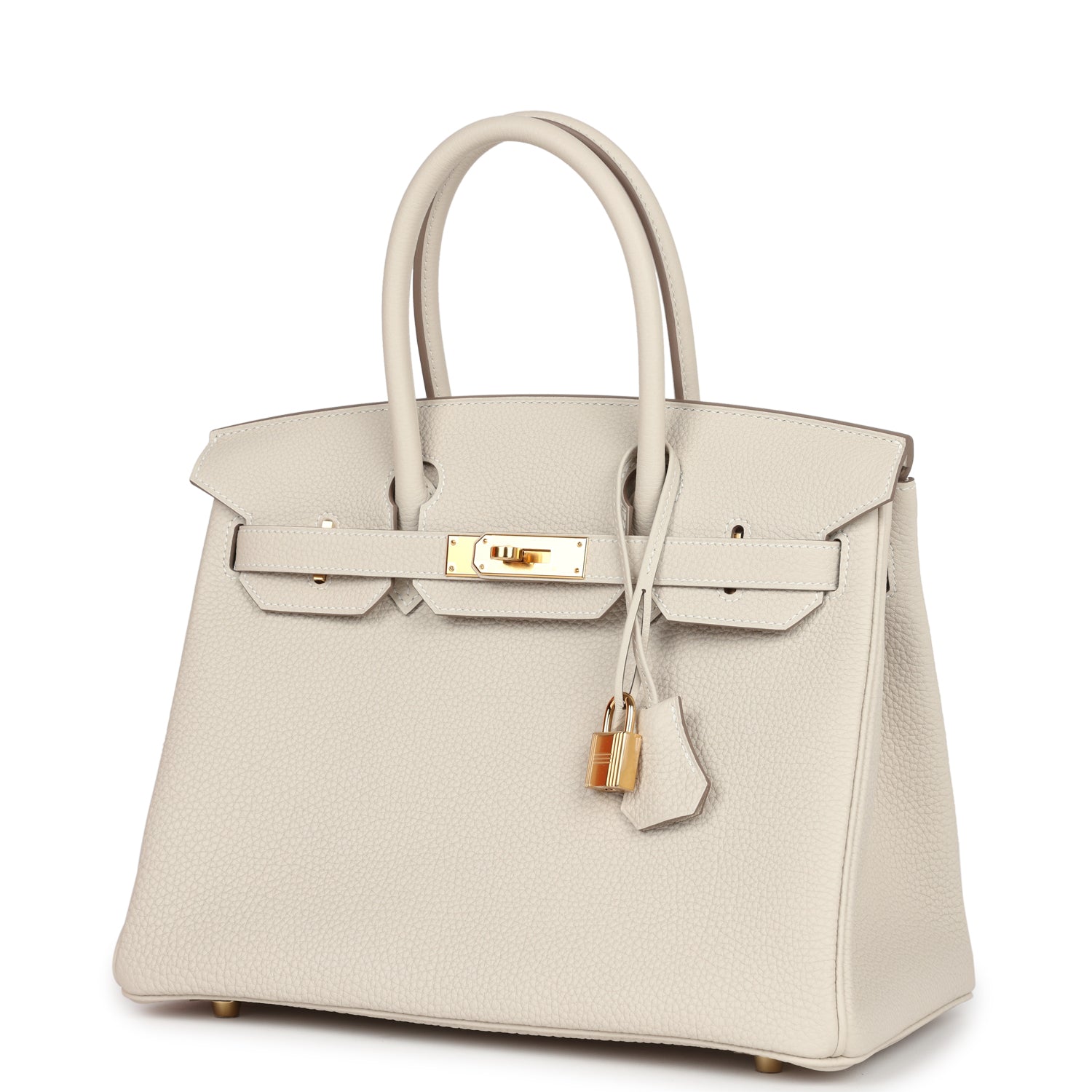 Hermes Birkin 30 Craie Togo Gold Hardware - Image 7