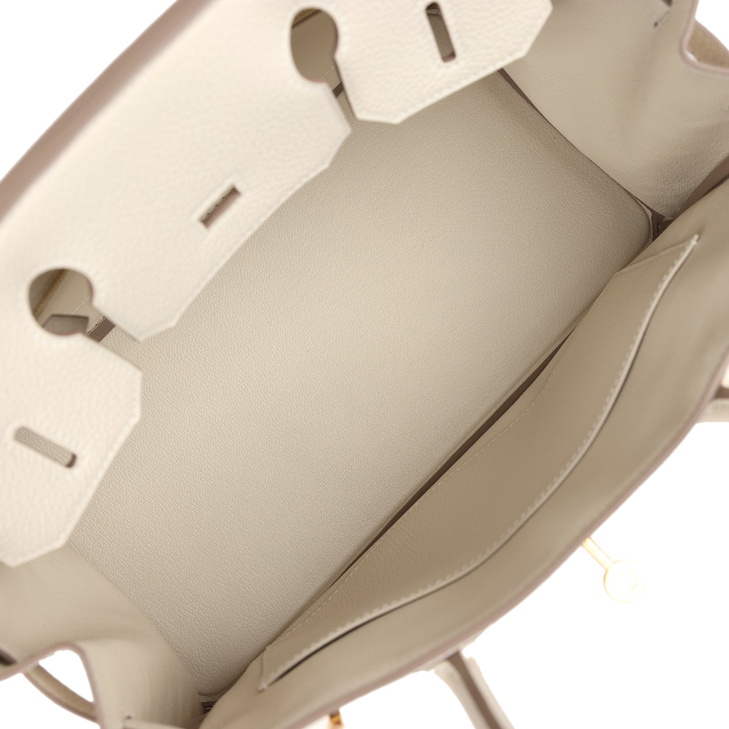 Hermes Birkin 30 Craie Togo Gold Hardware - Image 6