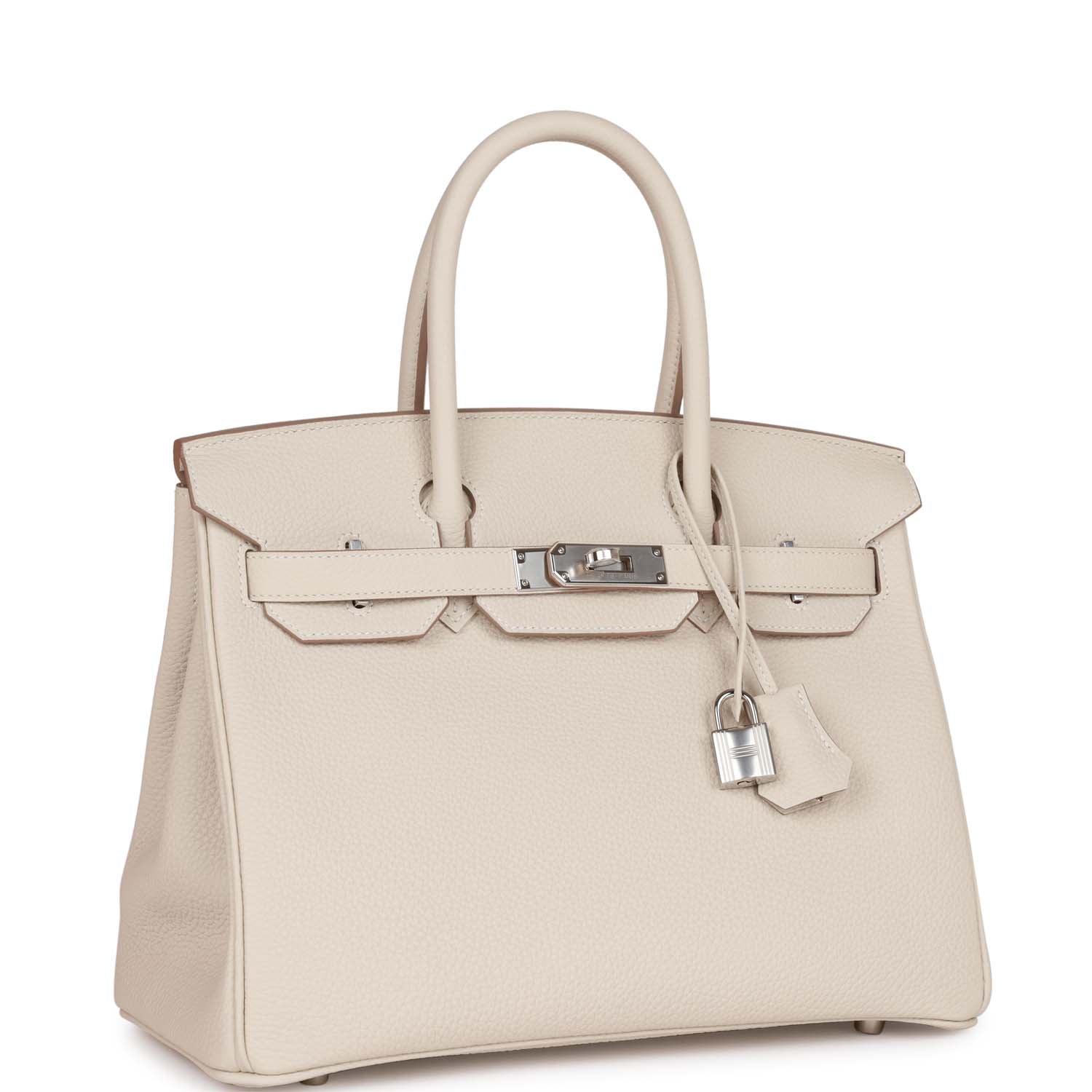 Hermes Birkin 30 Craie Togo Palladium Hardware - Image 3