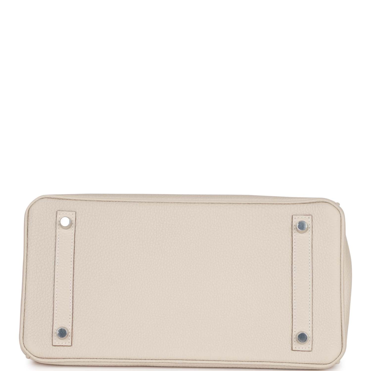 Hermes Birkin 30 Craie Togo Palladium Hardware - Image 9