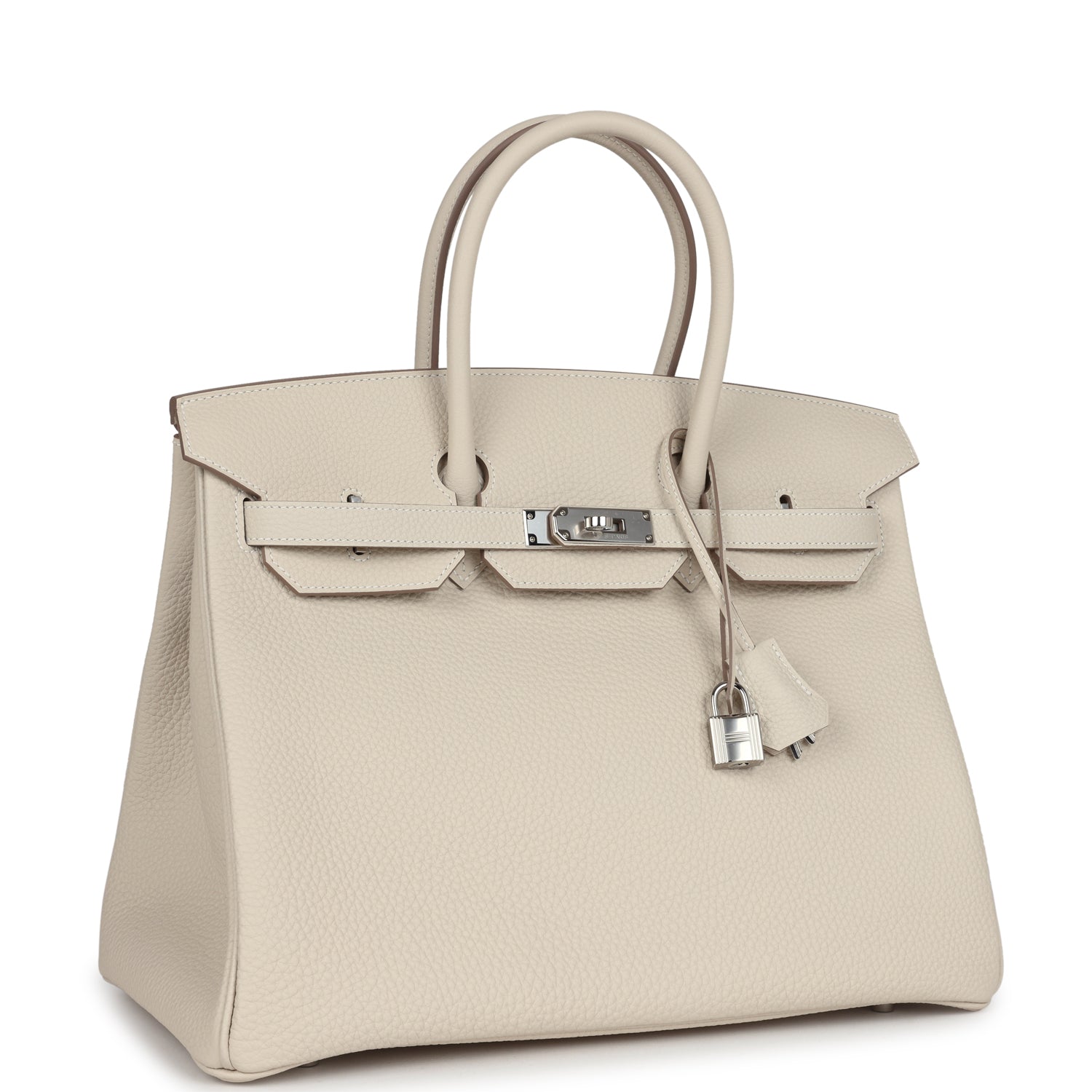 Hermes Birkin 35 Craie Togo Palladium Hardware - Image 5