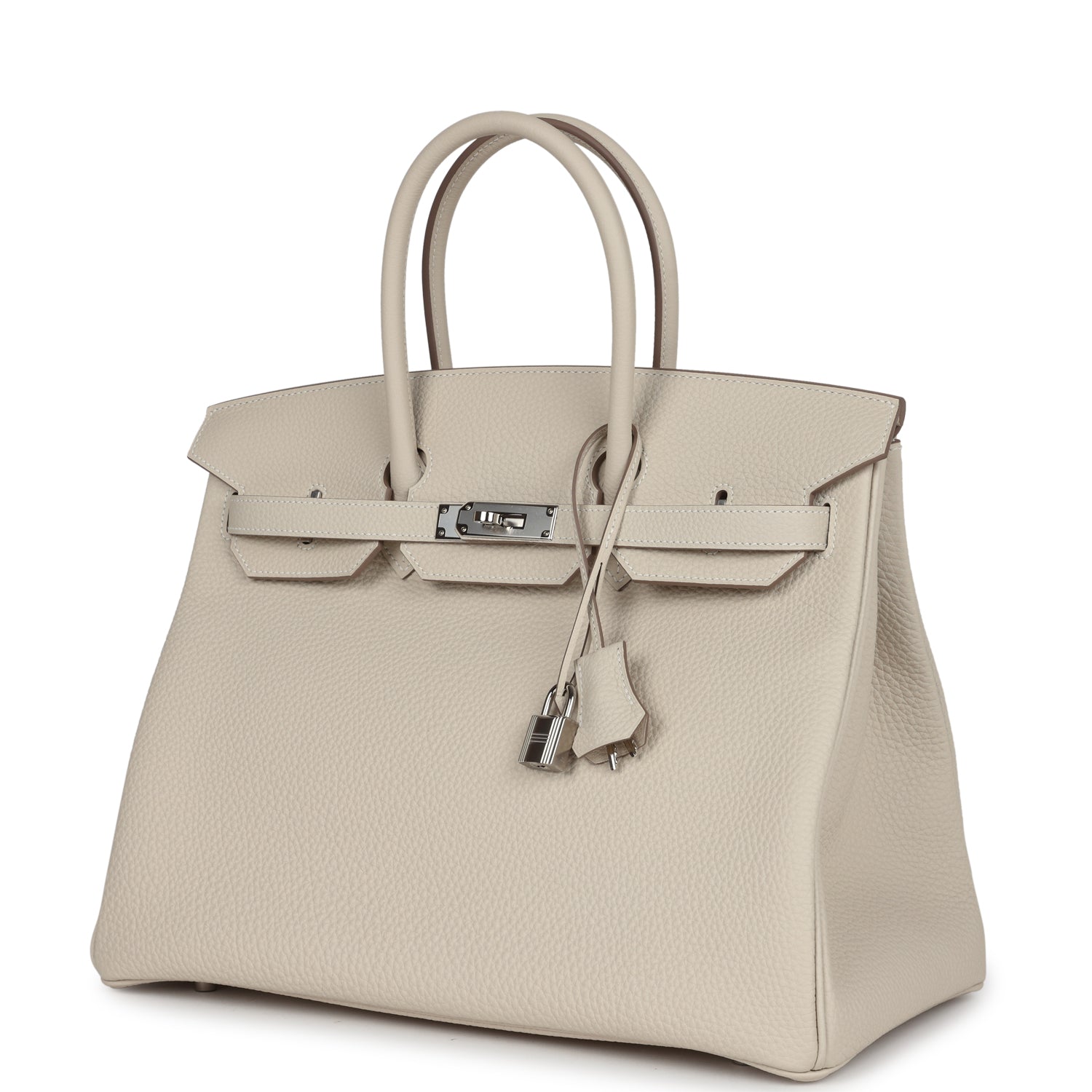 Hermes Birkin 35 Craie Togo Palladium Hardware - Image 8
