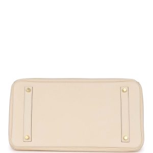Hermes Birkin 35 Nata Clemence Gold Hardware