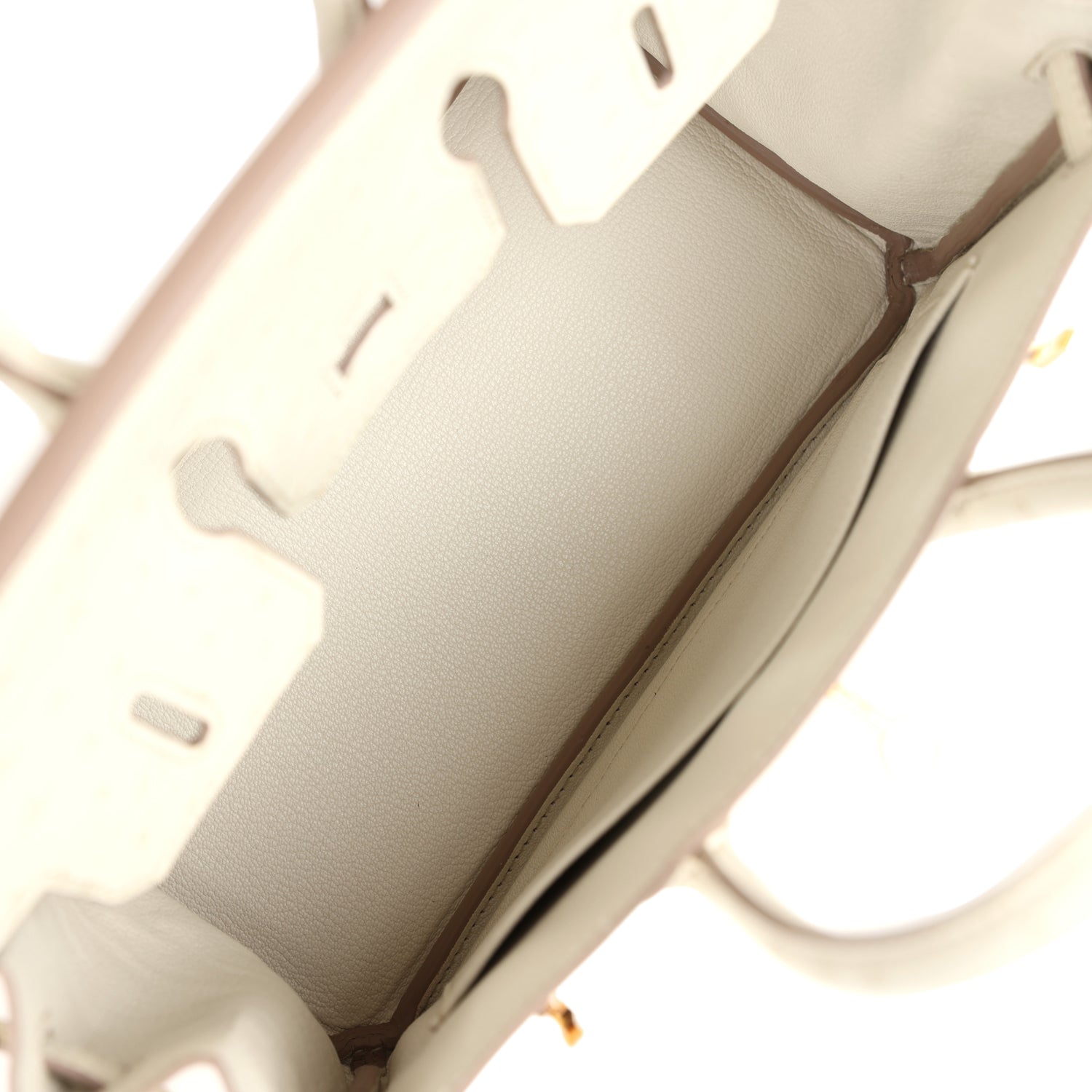 Hermes Birkin 25 Beton Ostrich Gold Hardware - Image 6