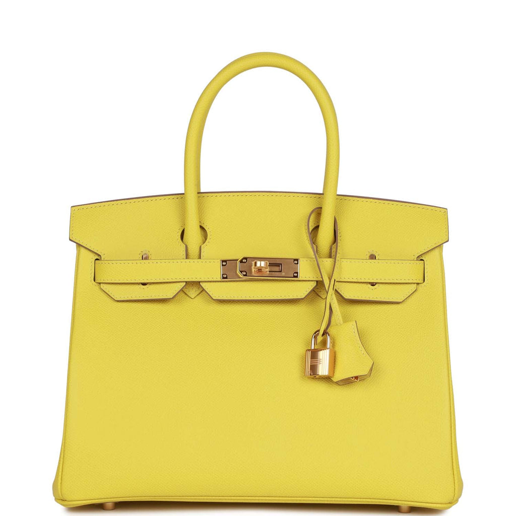 Hermes Birkin 30 Lime Epsom Gold Hardware - Image 2