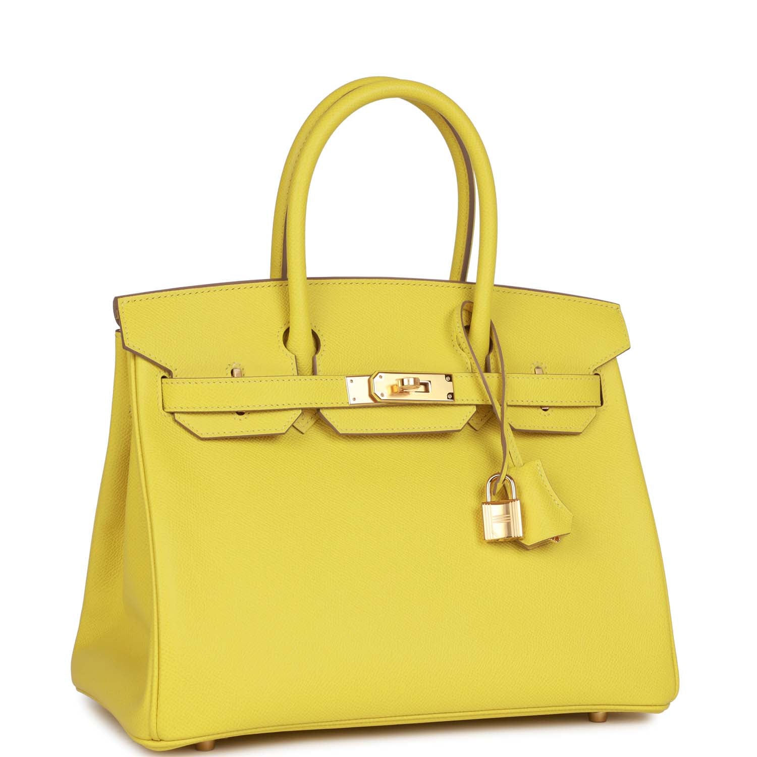 Hermes Birkin 30 Lime Epsom Gold Hardware - Image 3