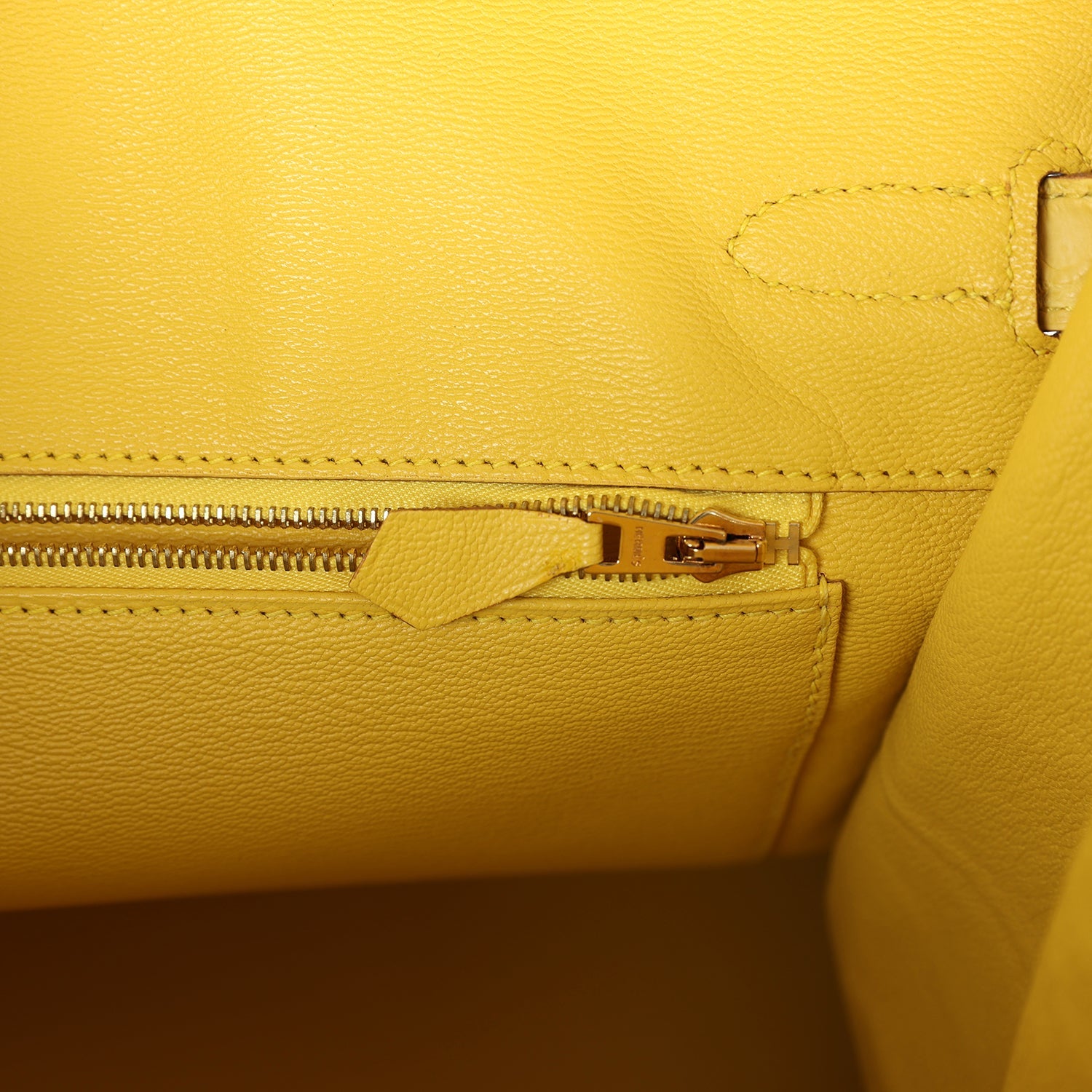 Hermes Birkin 35 Mimosa Matte Porosus Crocodile Gold Hardware - Image 8