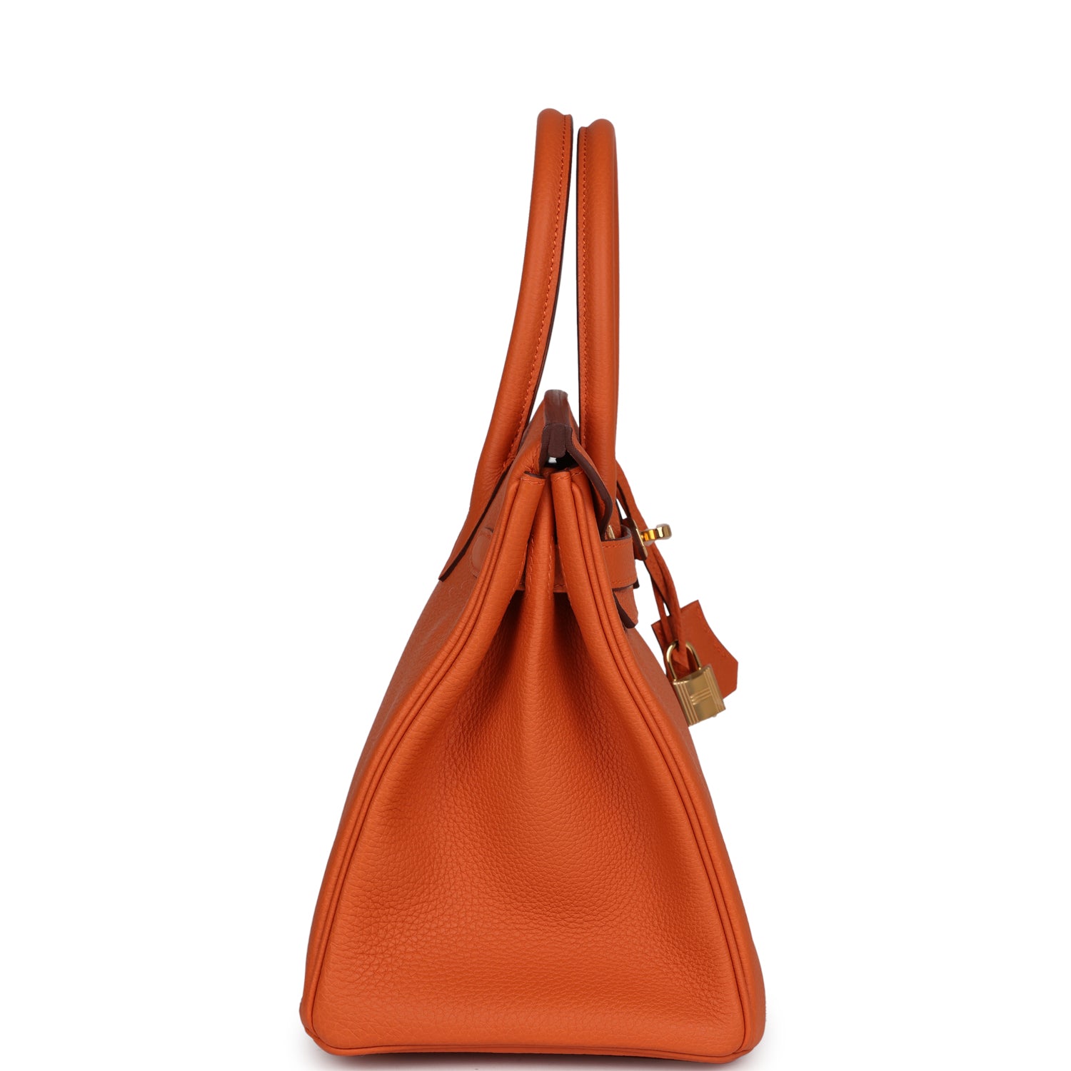 Hermes Birkin 30 Orange Togo Gold Hardware - Image 7