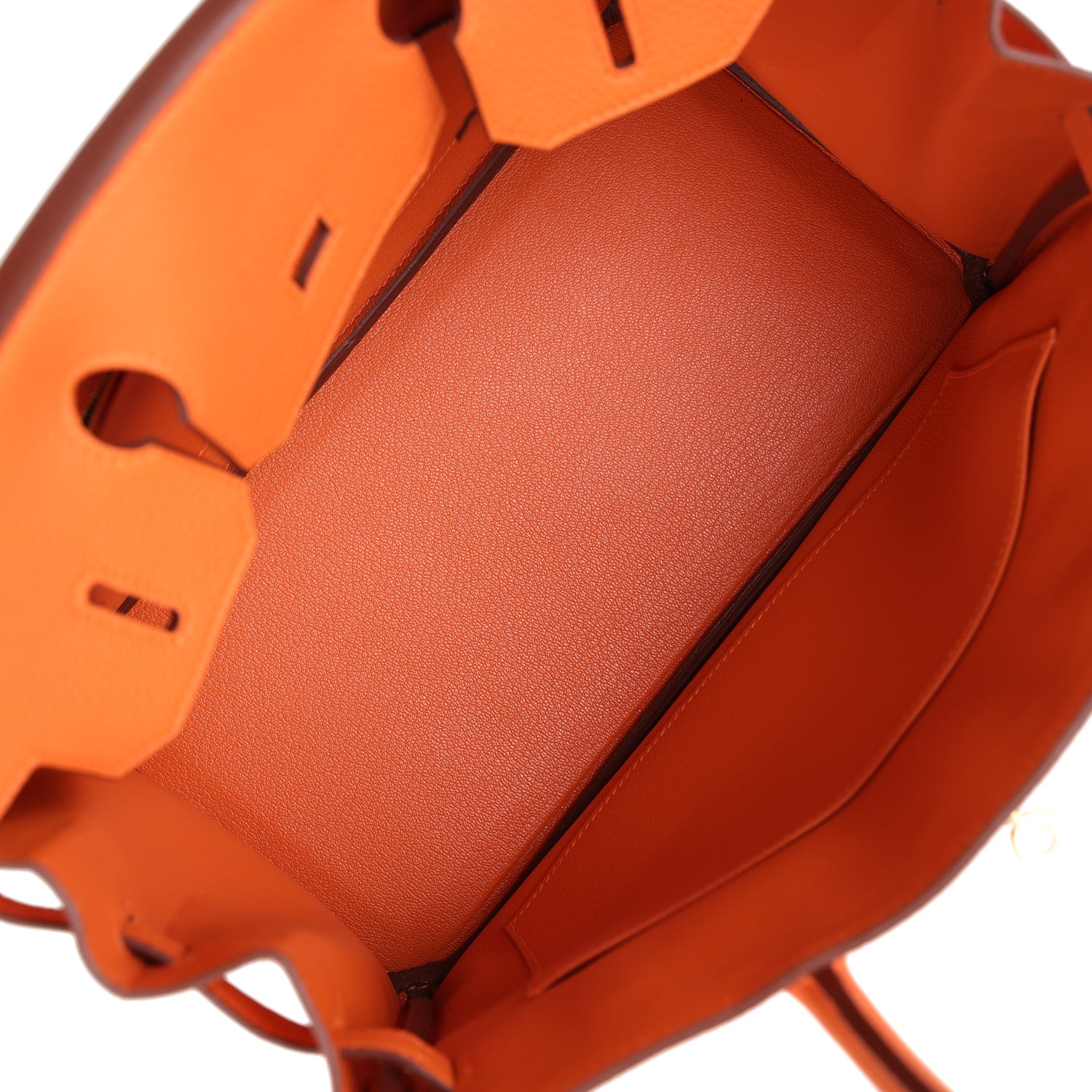 Hermes Birkin 30 Orange Togo Gold Hardware - Image 5