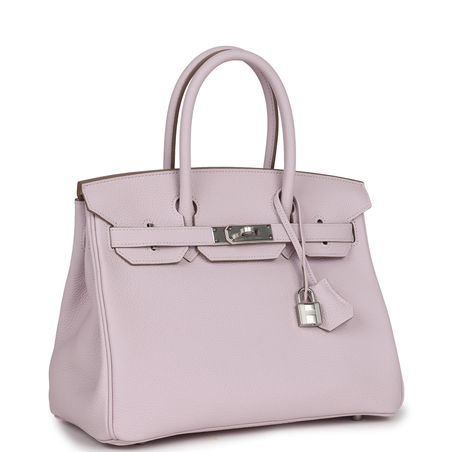 Hermes Birkin 30 Mauve Pale Clemence Palladium Hardware - Image 2