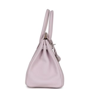 Hermes Birkin 30 Mauve Pale Clemence Palladium Hardware