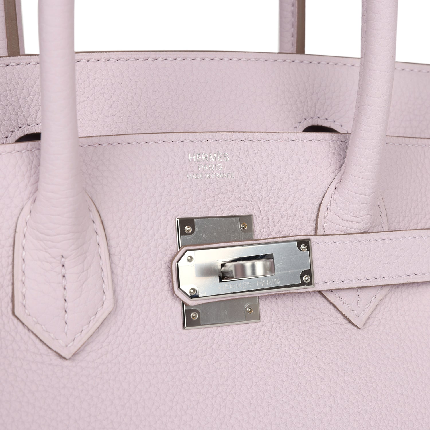Hermes Birkin 30 Mauve Pale Clemence Palladium Hardware - Image 5