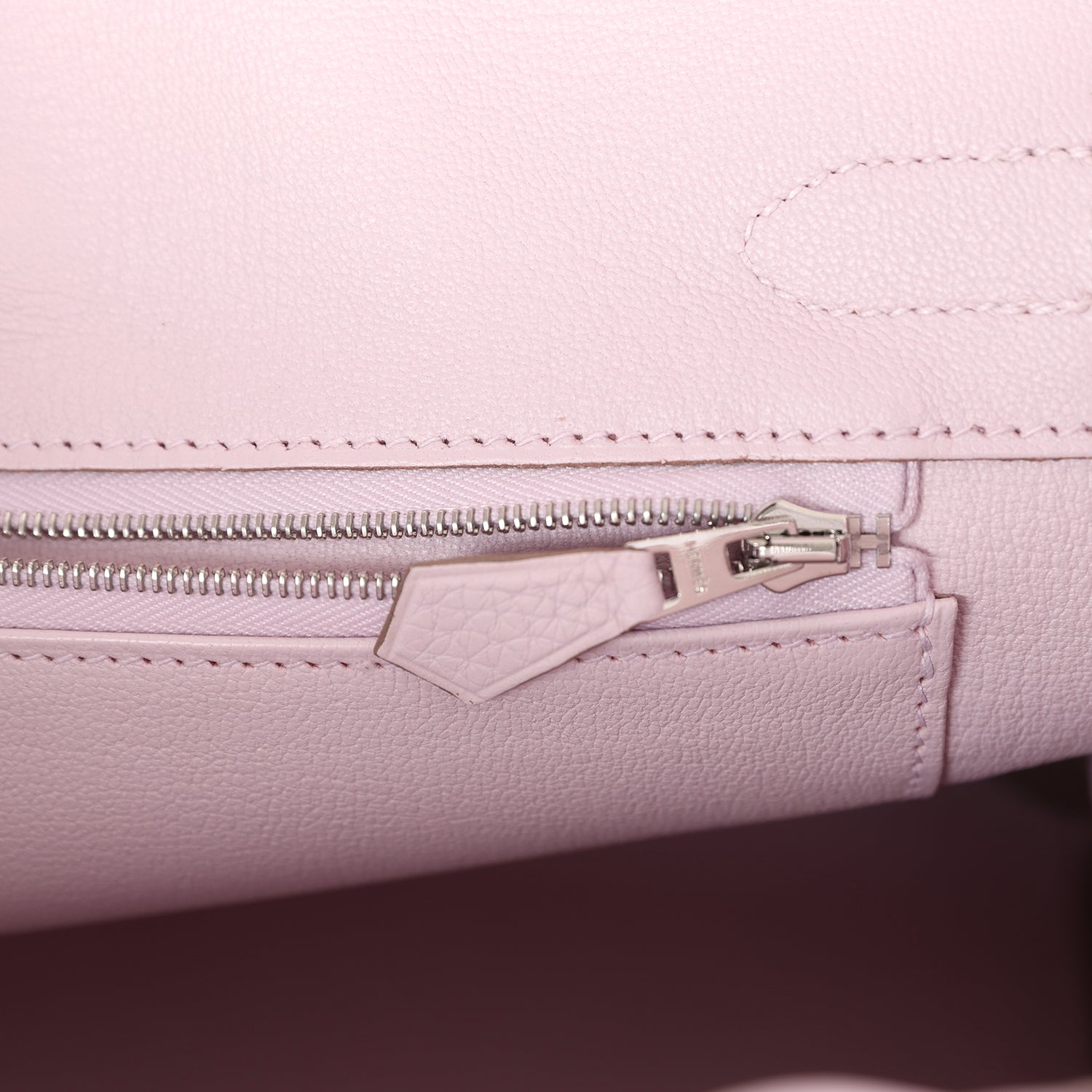 Hermes Birkin 30 Mauve Pale Clemence Palladium Hardware - Image 7