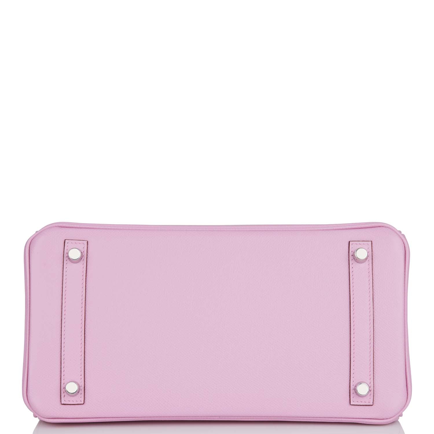 Hermes Birkin 30 Mauve Sylvestre Epsom Palladium Hardware - Image 2