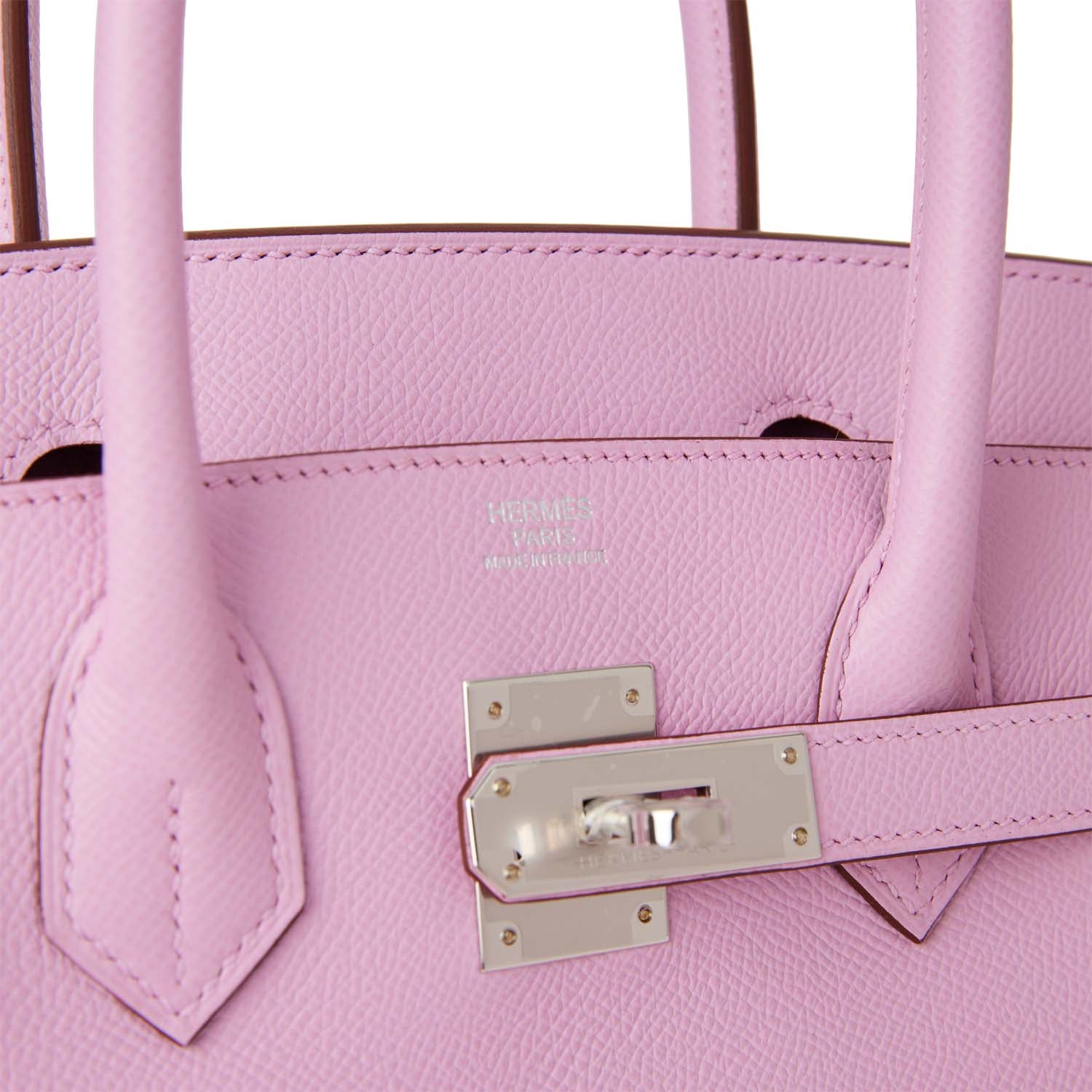 Hermes Birkin 30 Mauve Sylvestre Epsom Palladium Hardware - Image 5