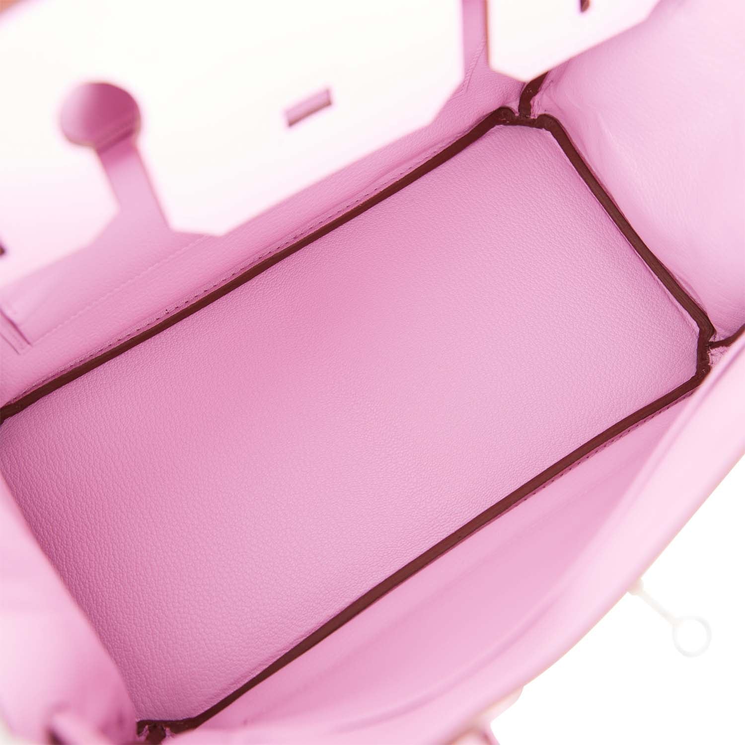 Hermes Birkin 30 Mauve Sylvestre Epsom Palladium Hardware - Image 6