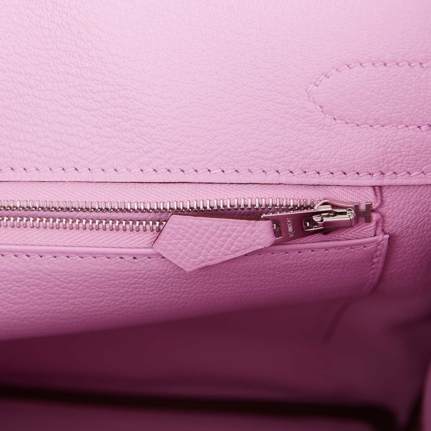 Hermes Birkin 30 Mauve Sylvestre Epsom Palladium Hardware - Image 7