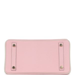 Hermes Special Order (HSS) Birkin 25 Rose Sakura and Nata Chevre Brushed Gold Hardware