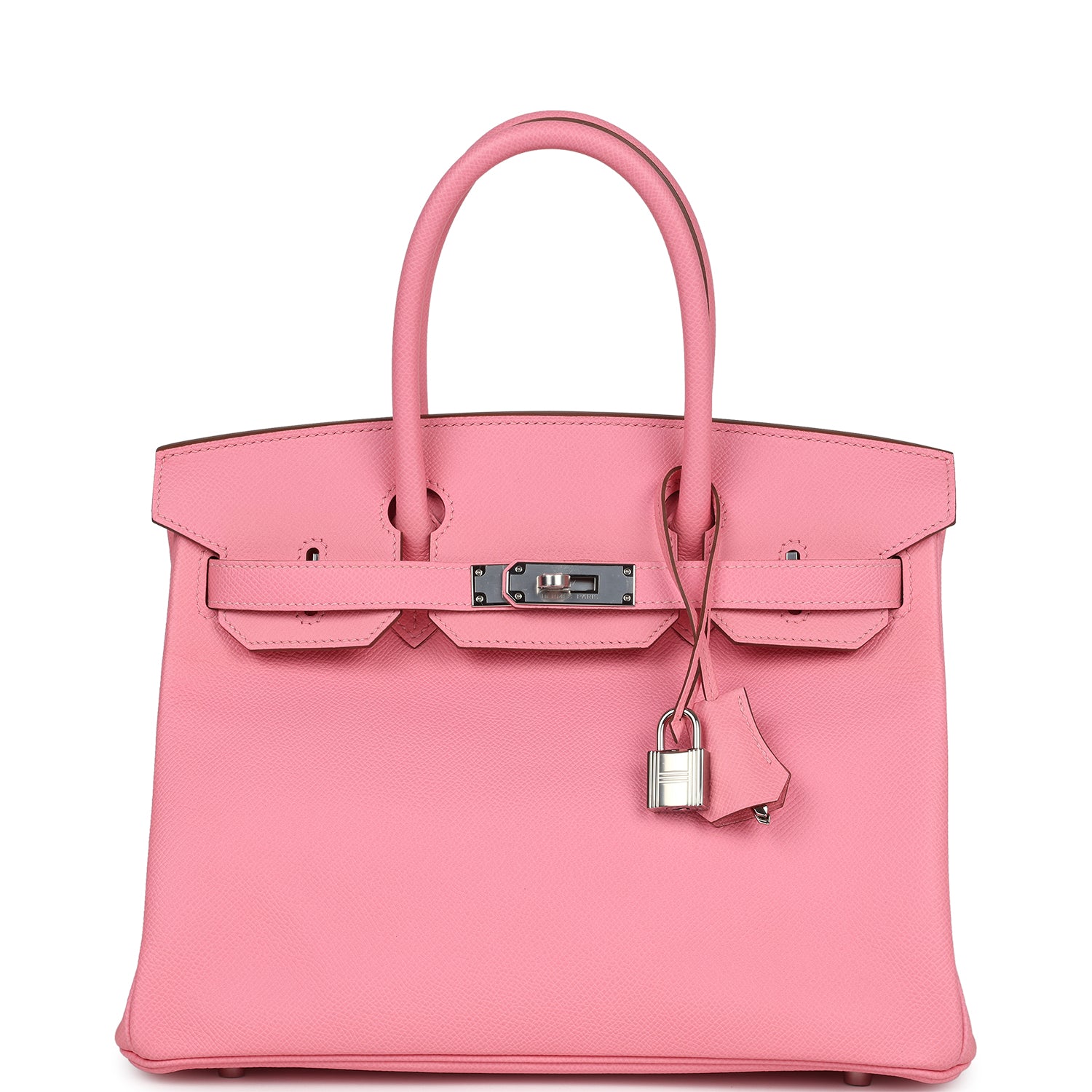 Hermes Birkin 30 Rose Confetti Epsom Palladium Hardware - Image 3