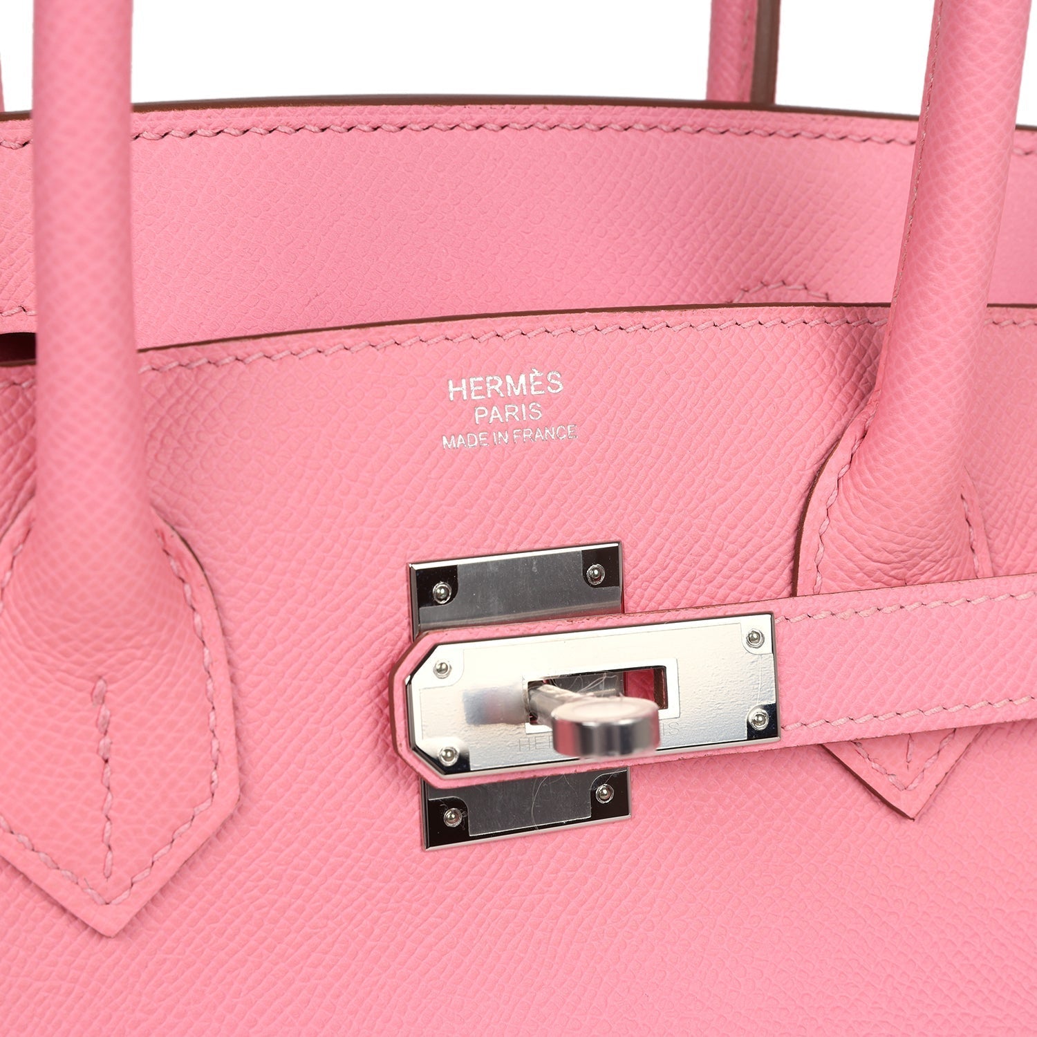 Hermes Birkin 30 Rose Confetti Epsom Palladium Hardware - Image 2