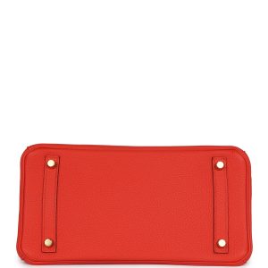 Hermes Birkin 30 Rouge Tomate Togo Gold Hardware