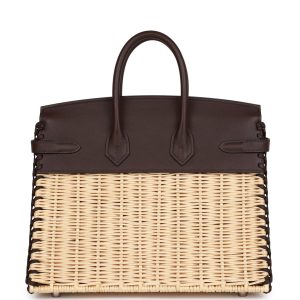 Hermes Picnic Birkin 25 Rouge Sellier Swift Palladium Hardware