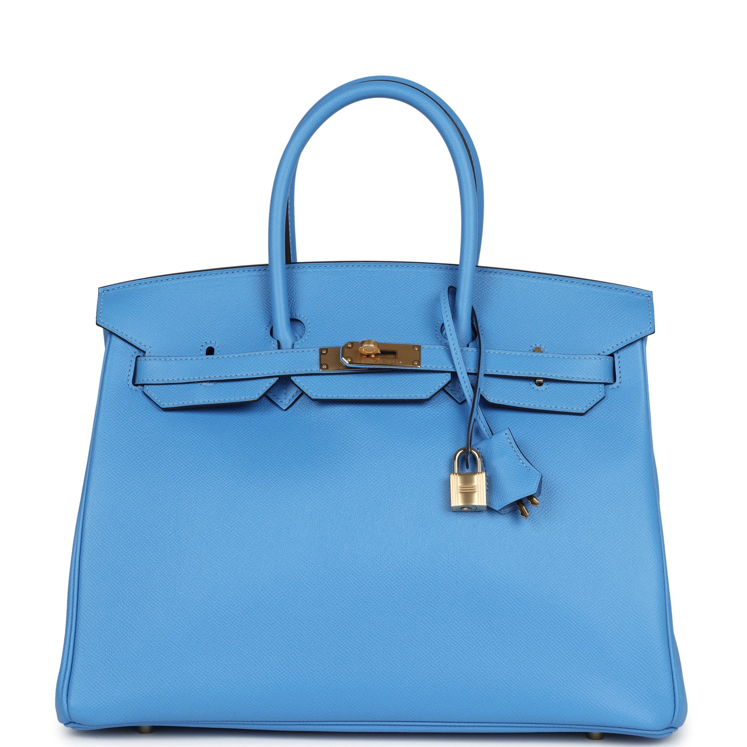 Hermes Birkin 35 Bleu Paradise Epsom Gold Hardware - Image 7