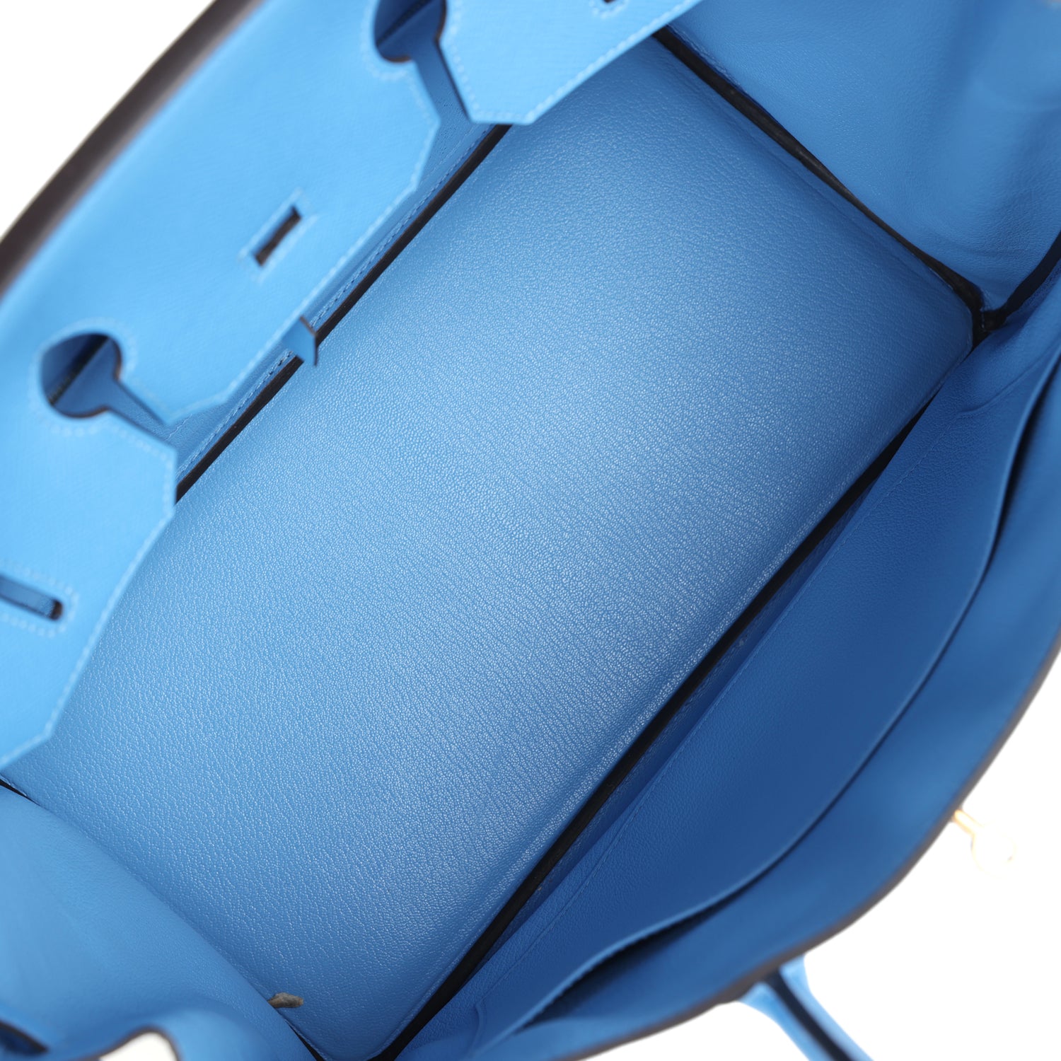 Hermes Birkin 35 Bleu Paradise Epsom Gold Hardware - Image 8