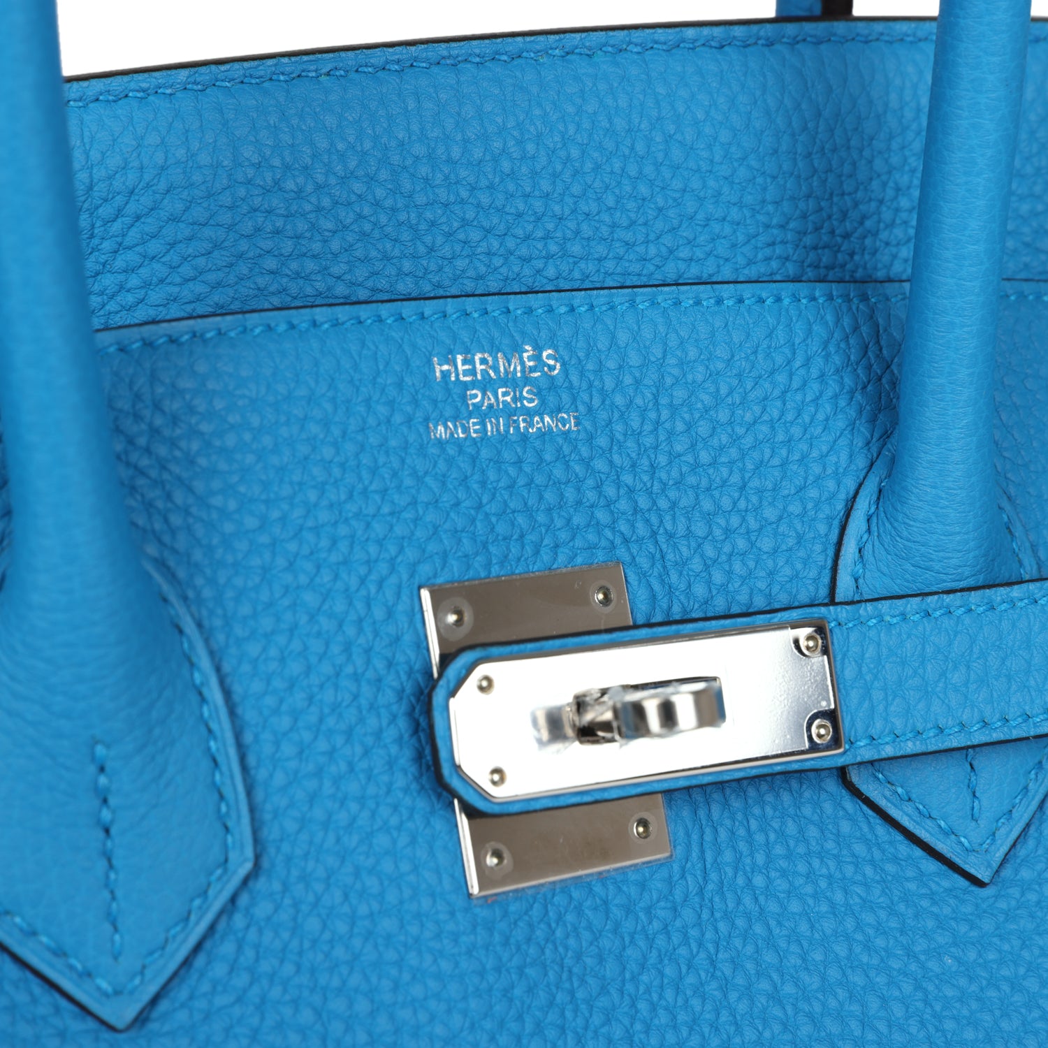 Hermes Birkin 35 Bleu Zanzibar Verso Togo Palladium Hardware - Image 3