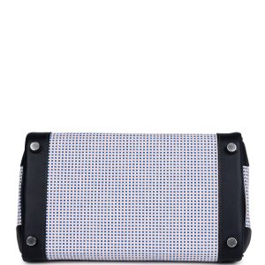 Hermes Birkin Quadrille 25 Caban Swift and Toile Palladium Hardware